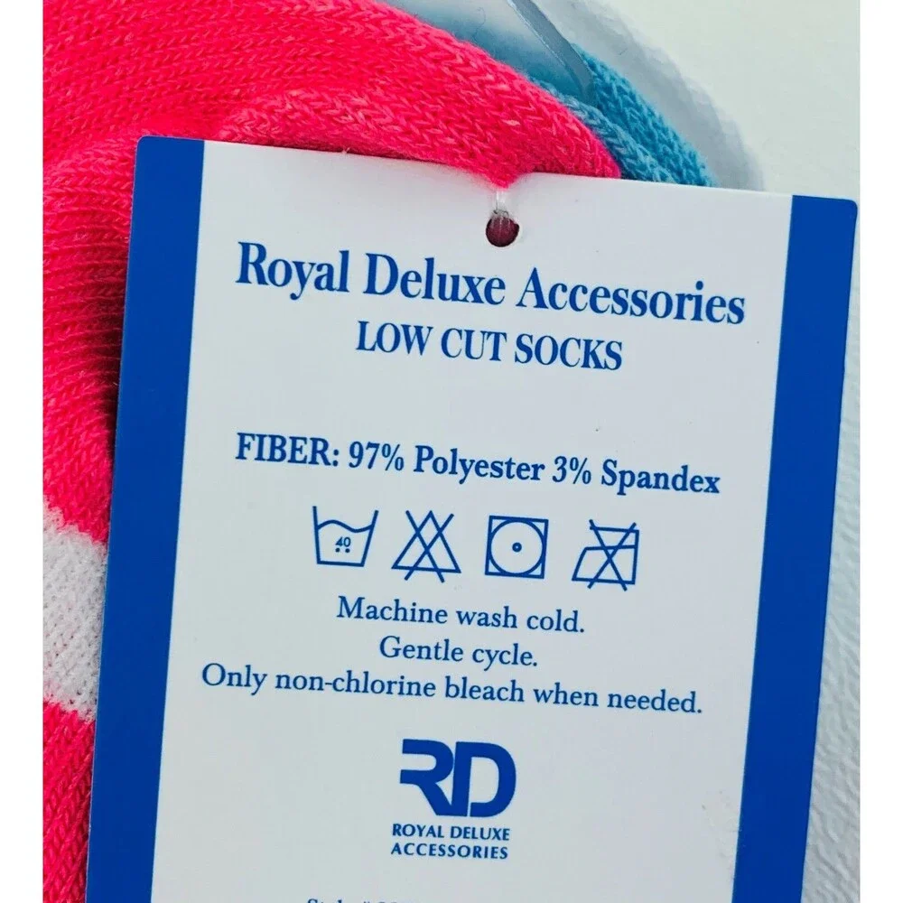 Women's Girls 3 Pk Unicorn Low Cut Socks Novelty Print Pink, White, Blue Sz 9-11